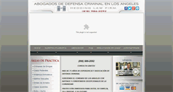 Desktop Screenshot of abogadosparadefensacriminal.com
