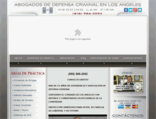 Tablet Screenshot of abogadosparadefensacriminal.com